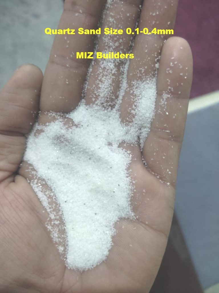 white quartz sand